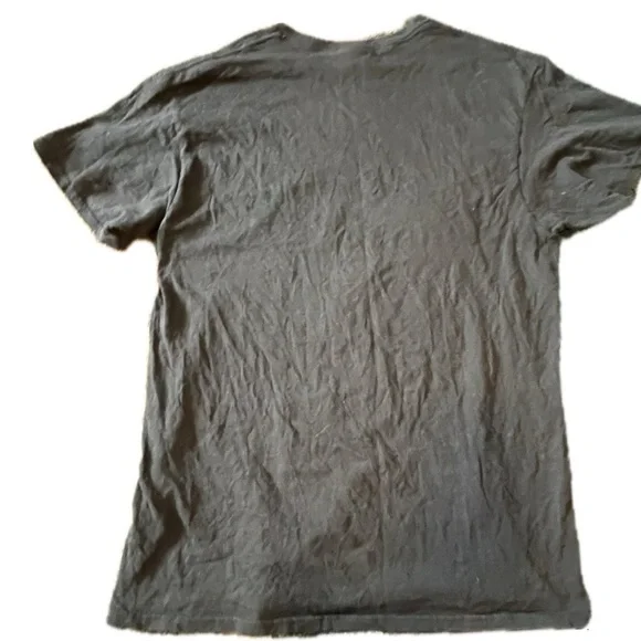 163-Medium Delta Pro Weight black t-shirt with graphics on front #unicorn - Picture 2 of 6